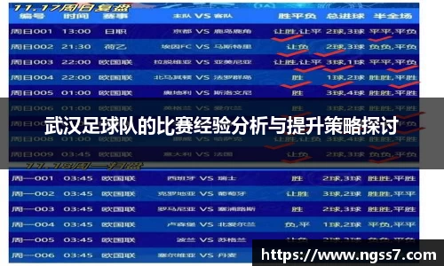 武汉足球队的比赛经验分析与提升策略探讨